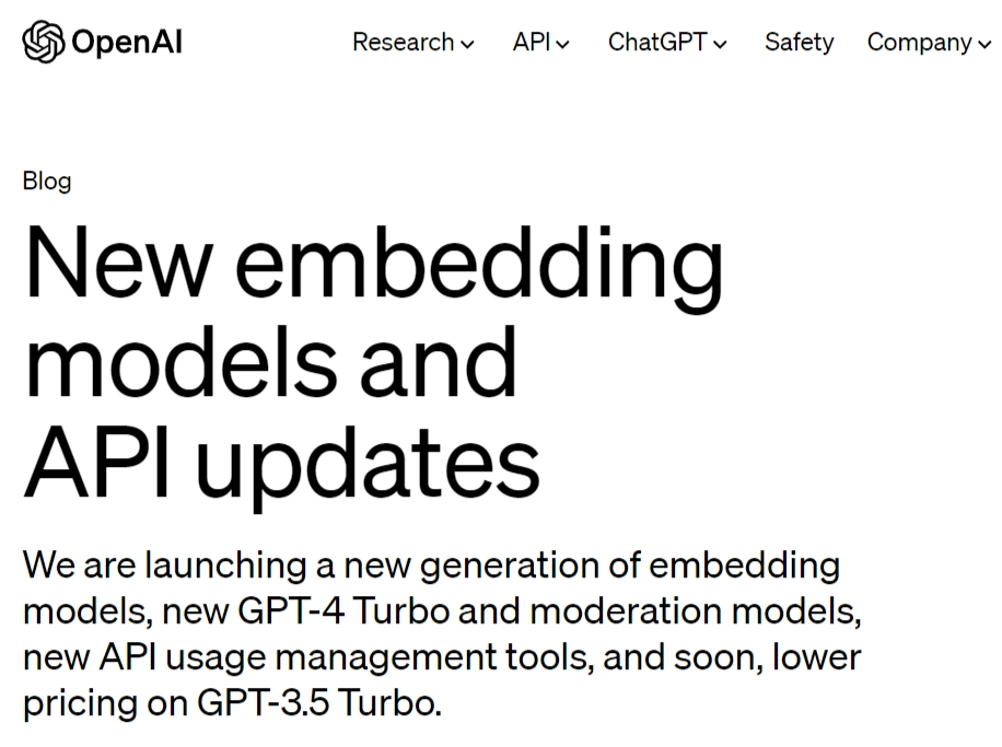 OpenAI 发布更新