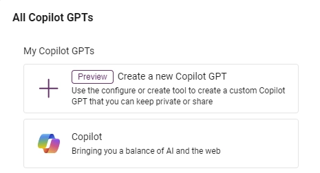 微软推出Copilot GPT Builder