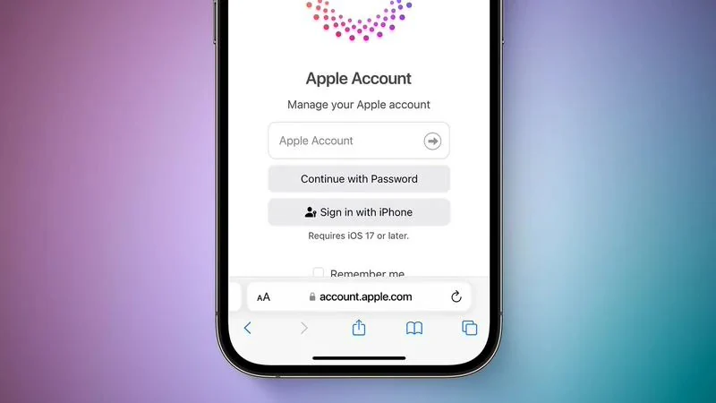 苹果“Apple ID”将更名为“Apple Account”