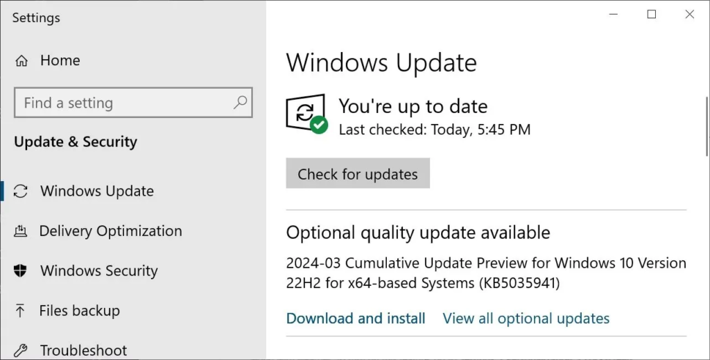 微软推出Windows 10 22H2功能更新，KB5035941可选更新带来多项新特性和修复
