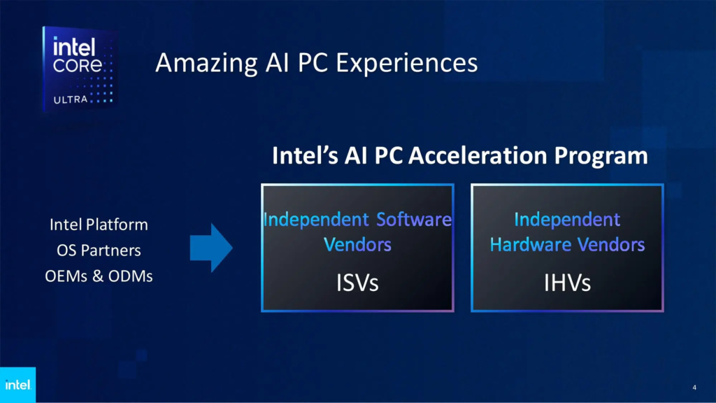 英特尔携手微软制定AI PC标准