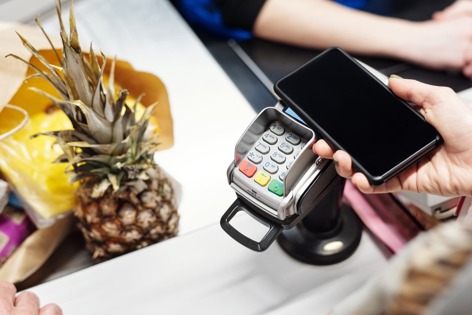 paying with a smartphone