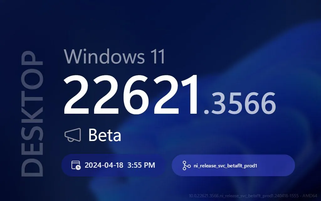 Windows 11 Beta频道KB5037002更新