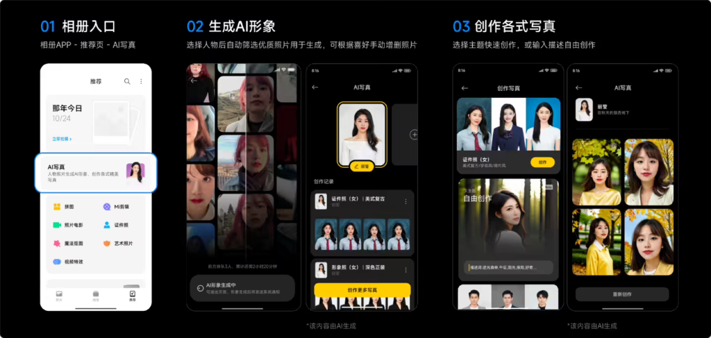 小米相册「AI 写真」