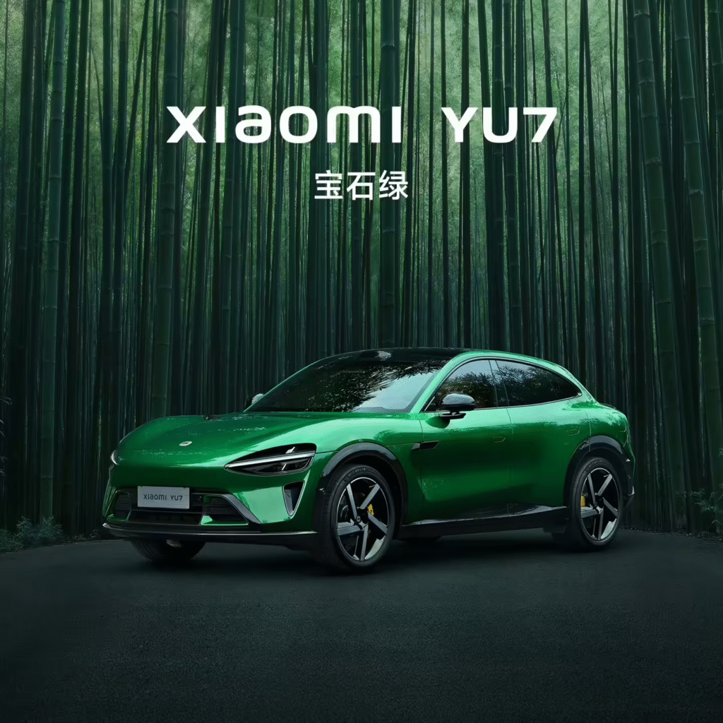 小米YU7「宝石绿」配色