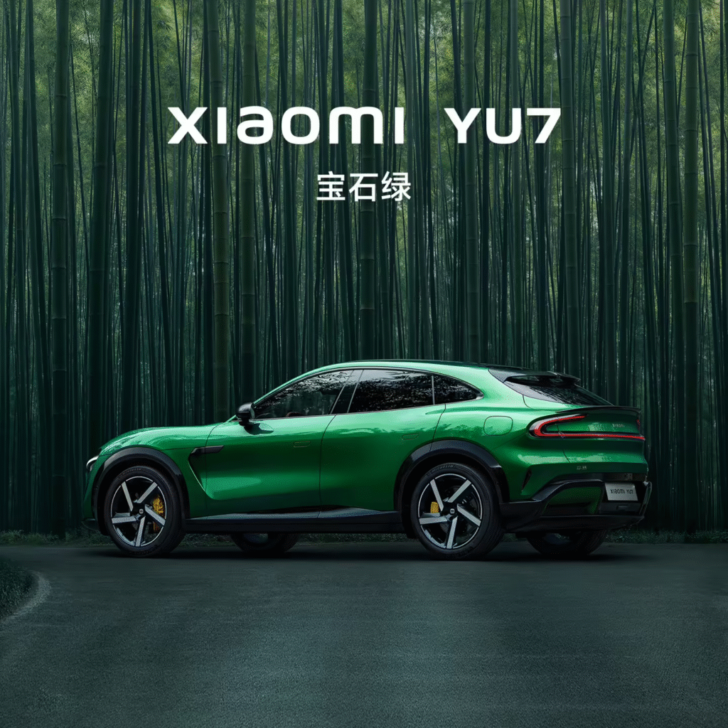 小米YU7「宝石绿」配色