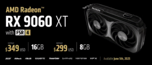 AMD发布Radeon RX 9060 XT显卡：对标RTX 5060，起售价2499元