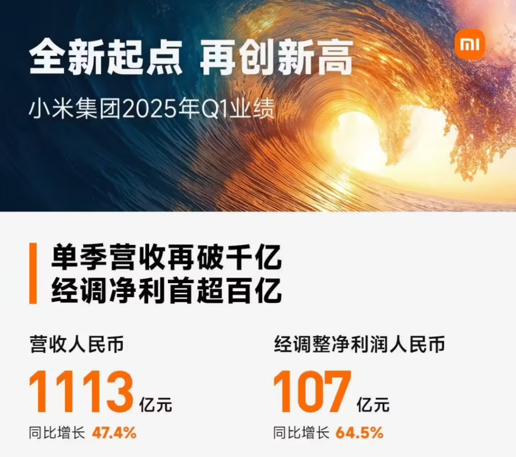 小米2025年Q1财报