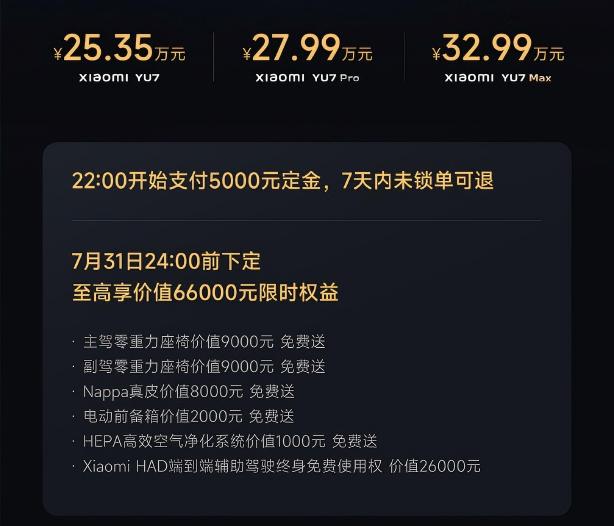 小米YU7