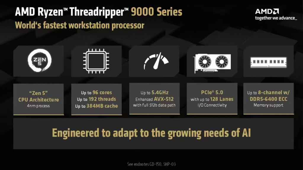 Threadripper PRO 9000 WX系列