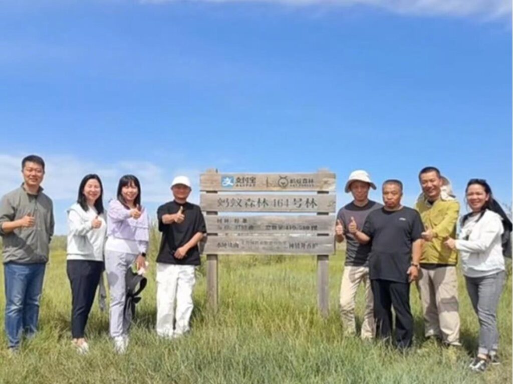 马云时隔六年重访蚂蚁森林