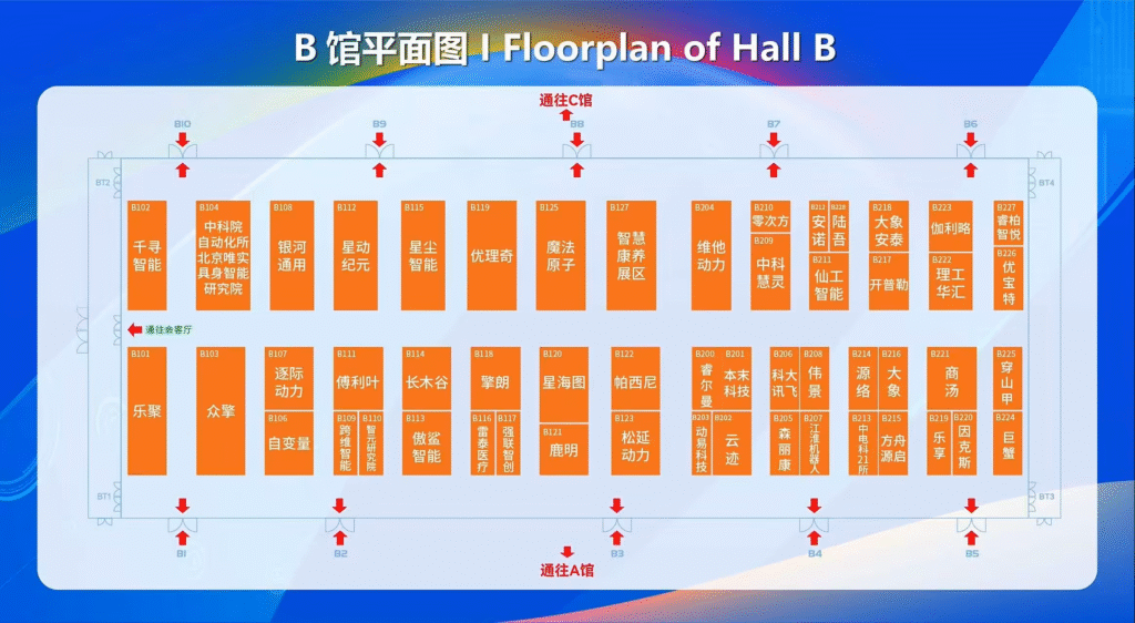 2025世界机器人大会B馆展位