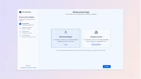 个人开发者可完全免费在Microsoft Store应用商店发布应用