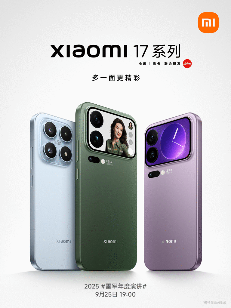 小米17系列9月25日发布