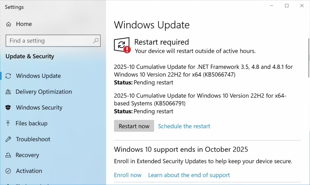 Windows 10系统推送代号为KB5066791的最终累积更新