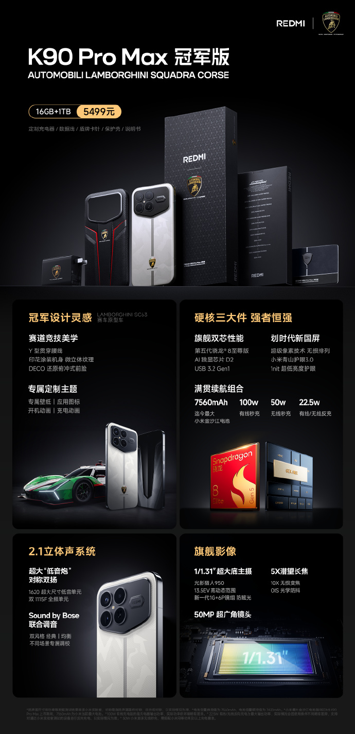 Redmi K90 Pro Max冠军版