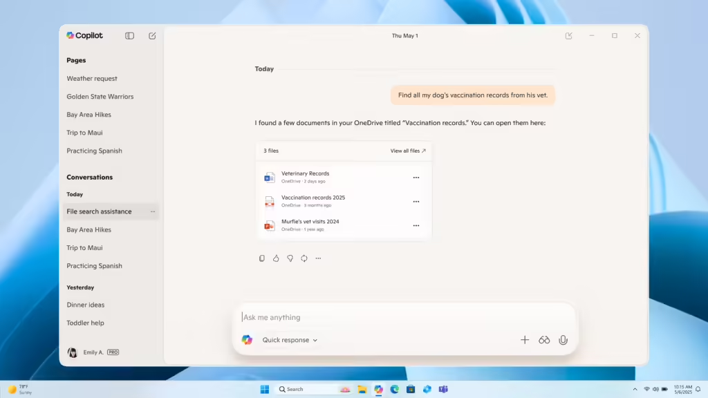 Windows Copilot 连接器