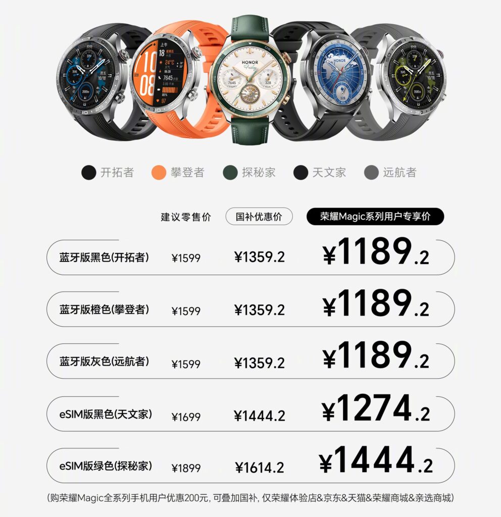 荣耀手表5 Pro
