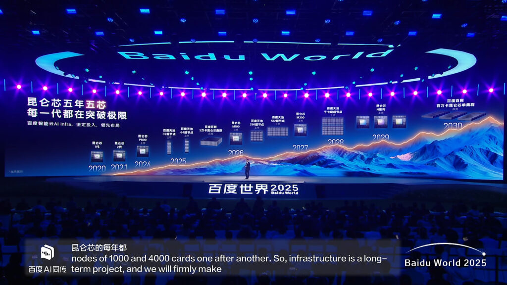 百度发布昆仑芯M100/M300