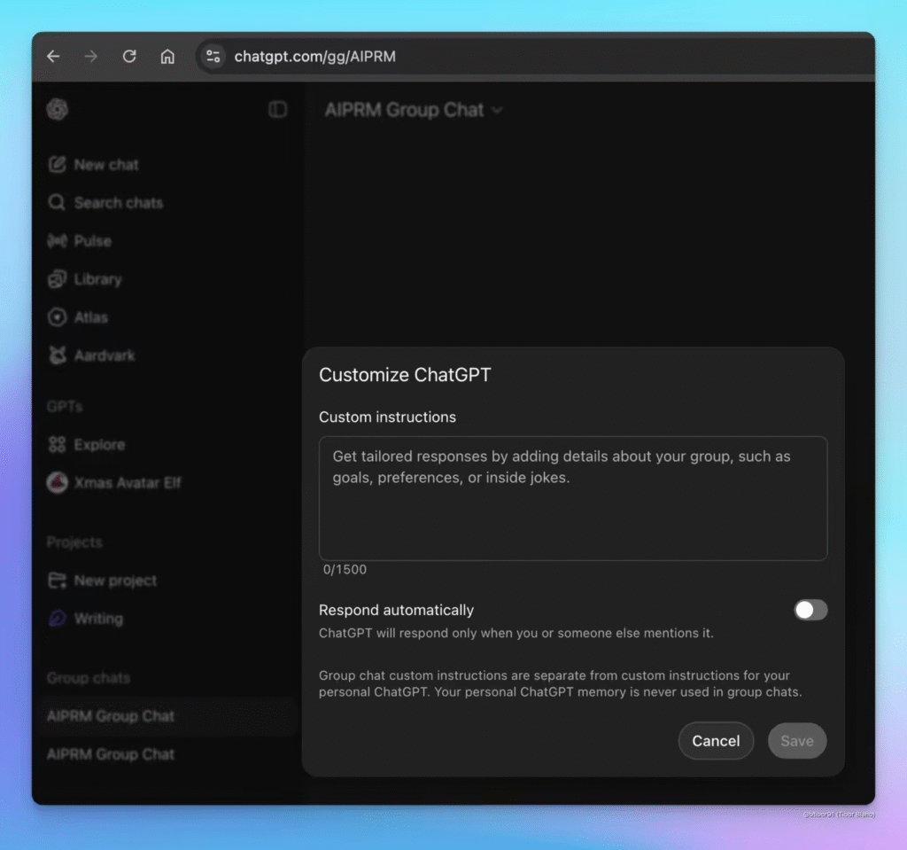 OpenAI"共享项目"模式