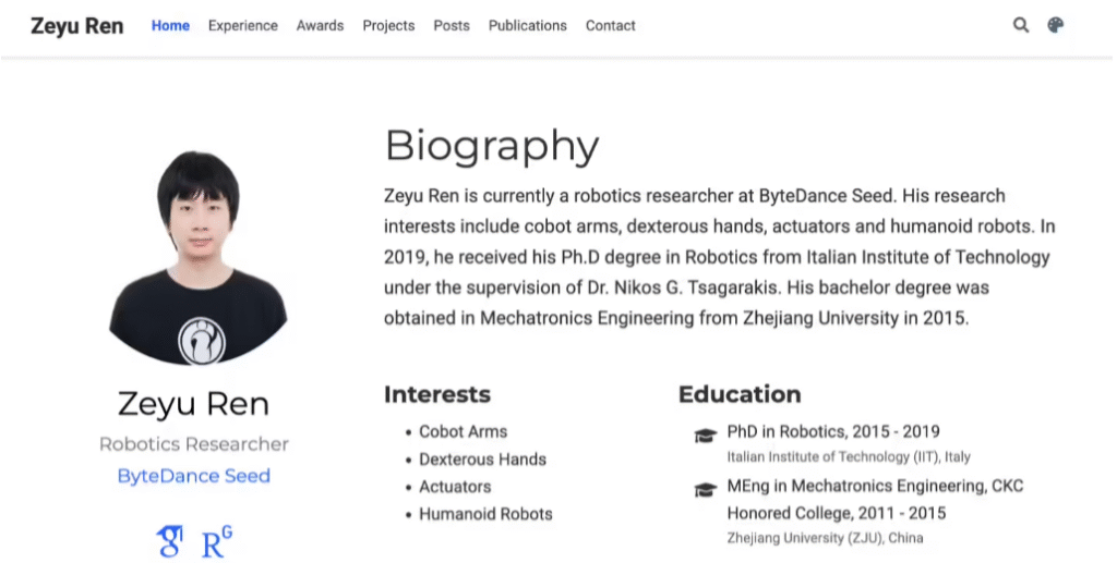 任赜宇个人主页