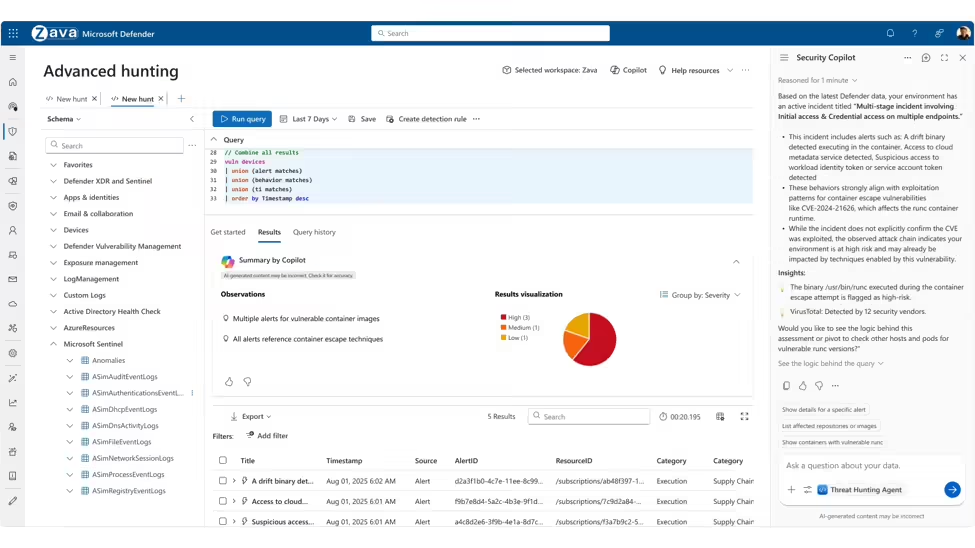 微软Defender引入四大AI安全智能体