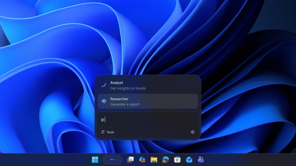 Windows 11任务栏输入“@”符号即可召唤智能体助手