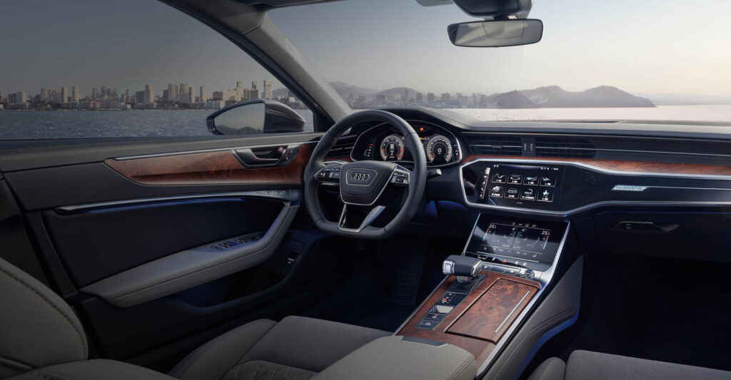 现款一汽奥迪A6L内饰资料图