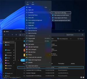 微软回应用户诉求：Win11将允许彻底移除右键菜单“AI操作”功能 并简化菜单结构​