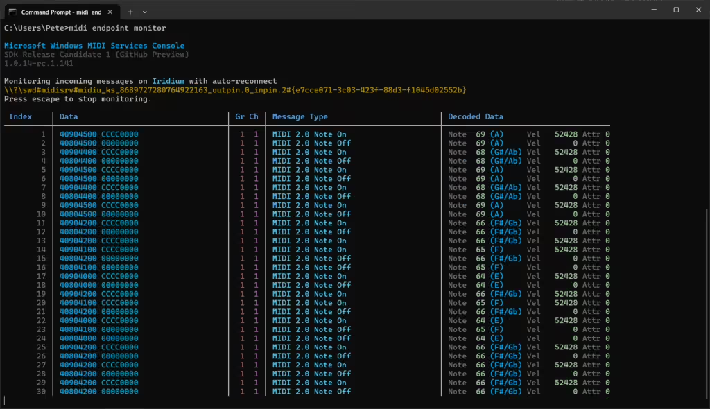 Windows MIDI 服务控制台