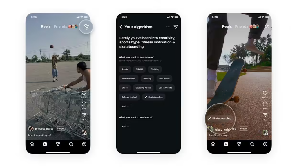 Instagram推出“你的算法”（Your Algorithm）功能