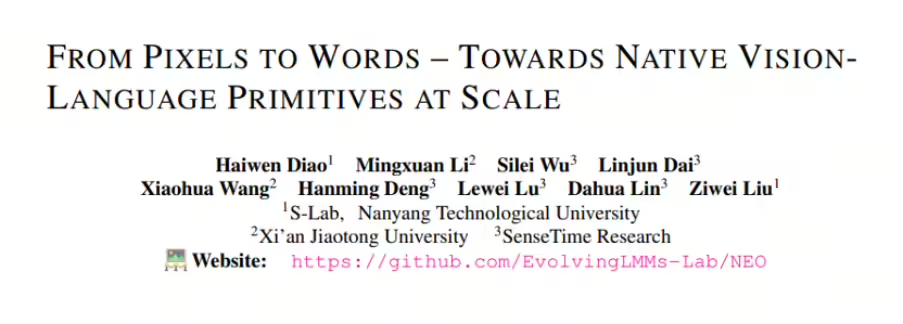商汤发布全球首个原生多模态架构NEO