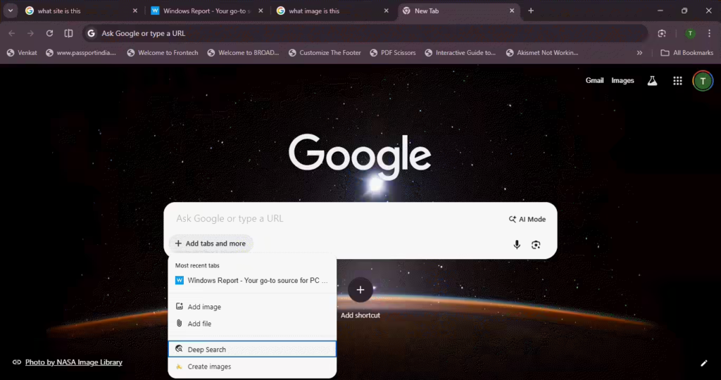 谷歌Chrome增强AI搜索能力,新标签页可无缝关联其他标签页内容