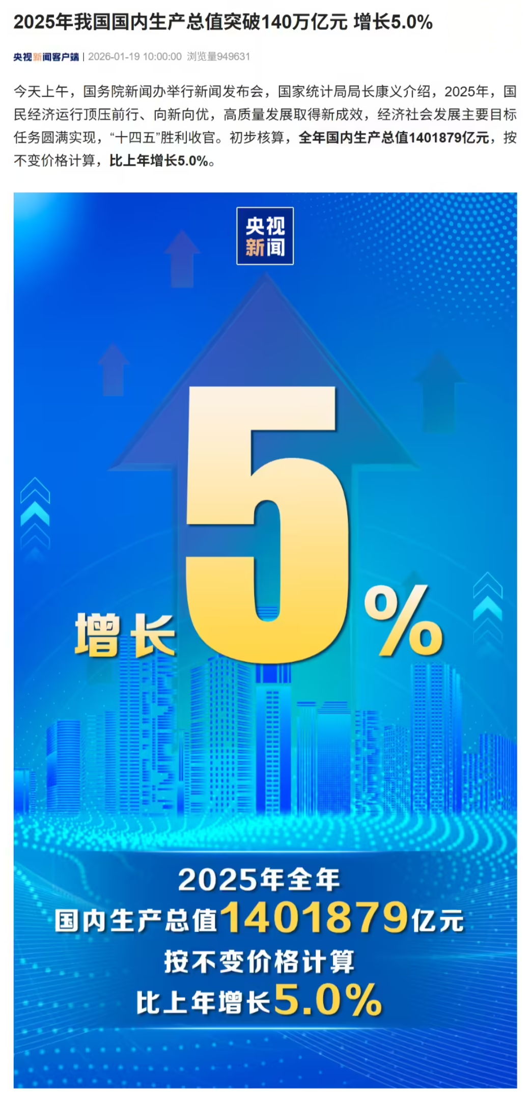 2025年我国经济稳健增长5.0%