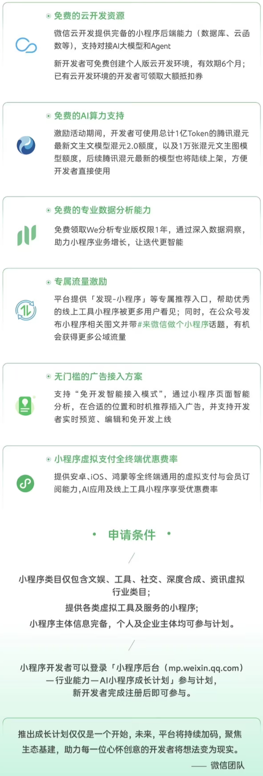 微信启动“AI应用及线上工具小程序成长计划” 
