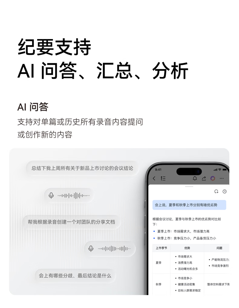 飞书联合安克创新推出首款硬件产品“AI录音豆”