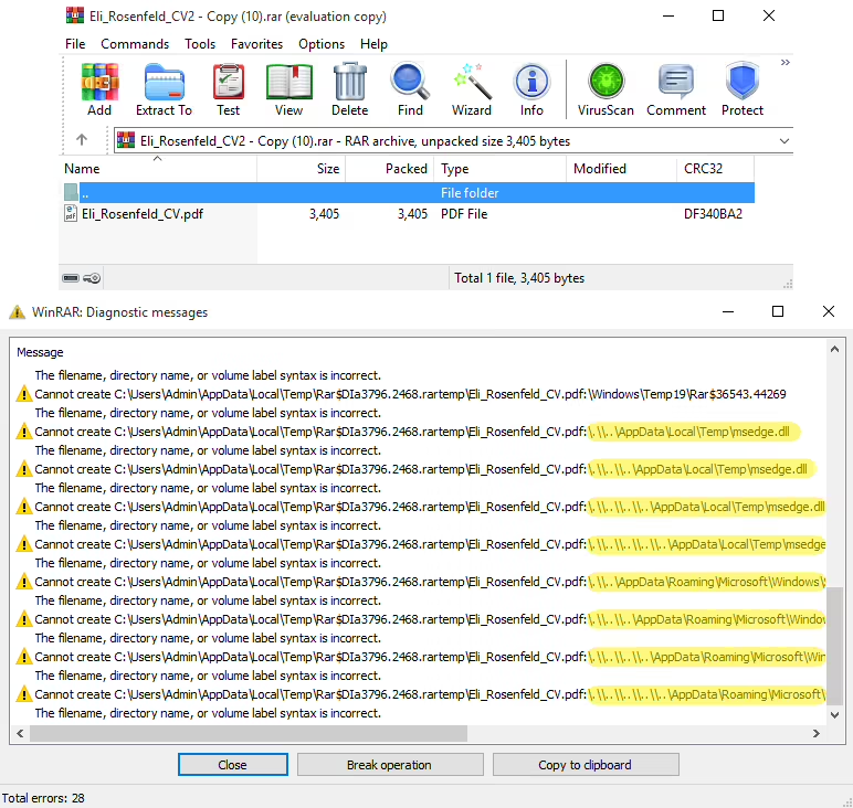 WinRAR漏洞CVE-2025-8088