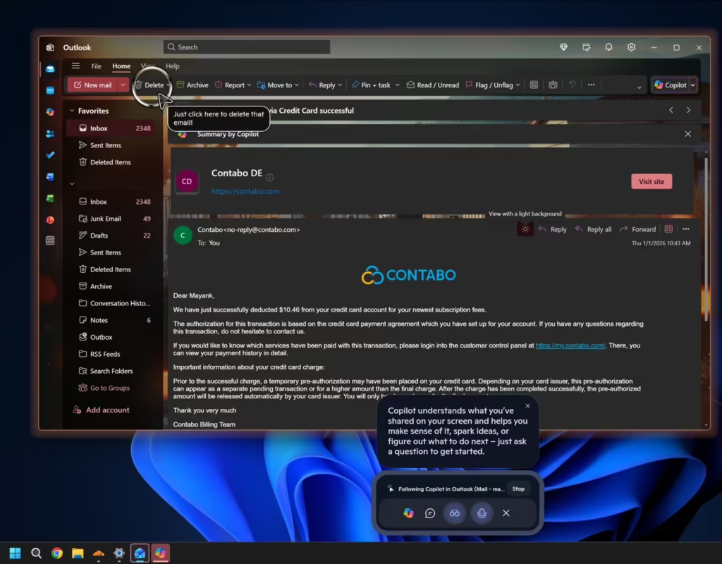 Windows 11推出Copilot共享功能