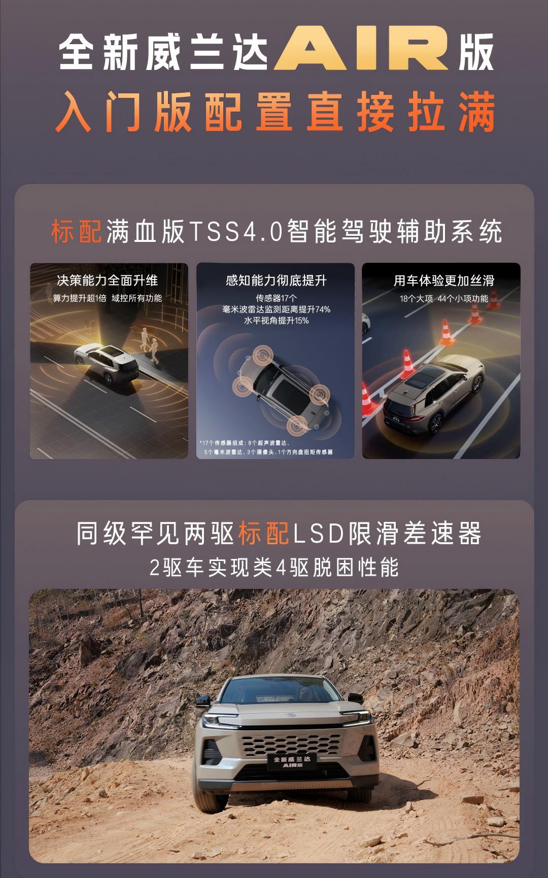 全新威兰达AIR版