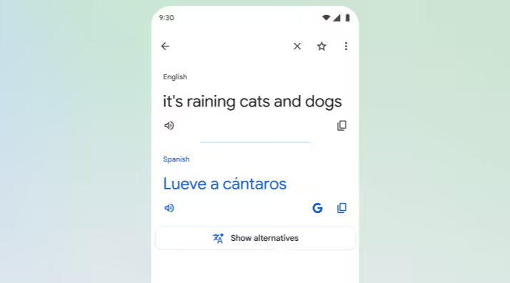 谷歌翻译升级AI语境解析：支持习语同义替换与深度“提问”功能