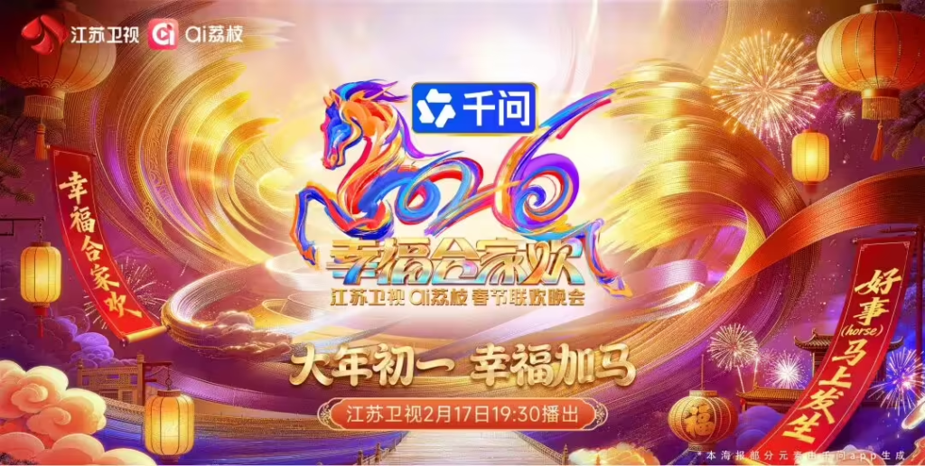 阿里千问App独家冠名四大卫视春晚