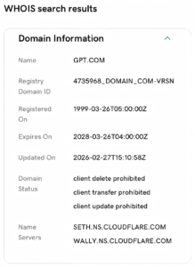 OpenAI疑似收购GPT.com域名，重定向至ChatGPT官网