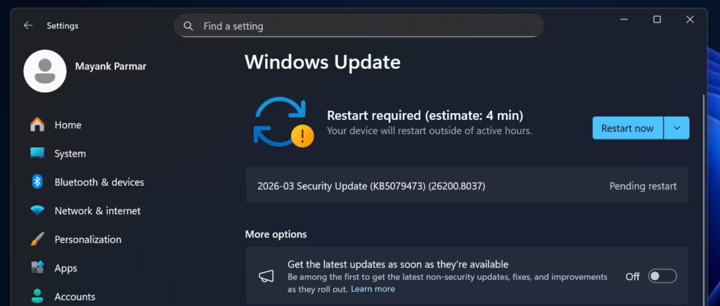 Windows 11 25H2  KB5079473 累积更新
