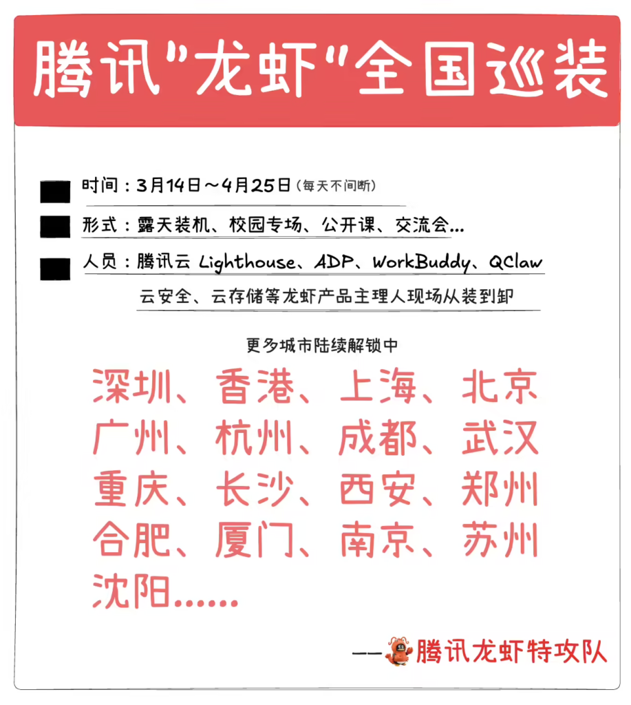 腾讯云启动“龙虾”全国免费安装计划