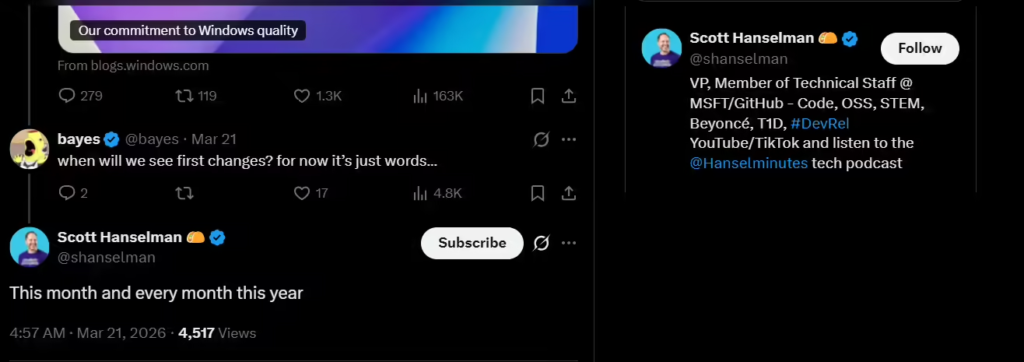 微软启动Win11“深度修复”计划：功能分月推送，年内解决卡顿与强制更新