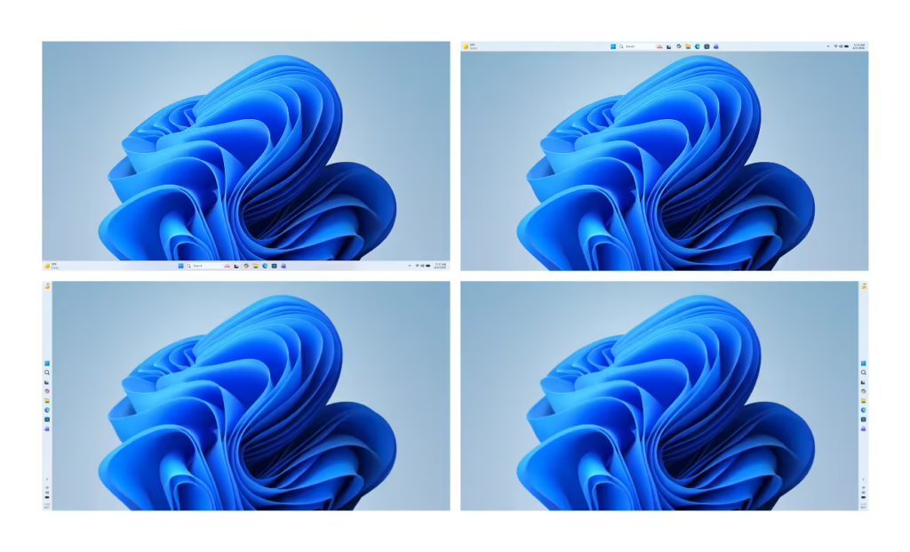 Windows 11任务栏的移动功能