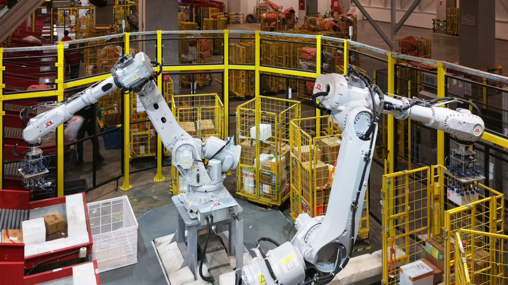 京东物流“异狼”机器人双臂升级