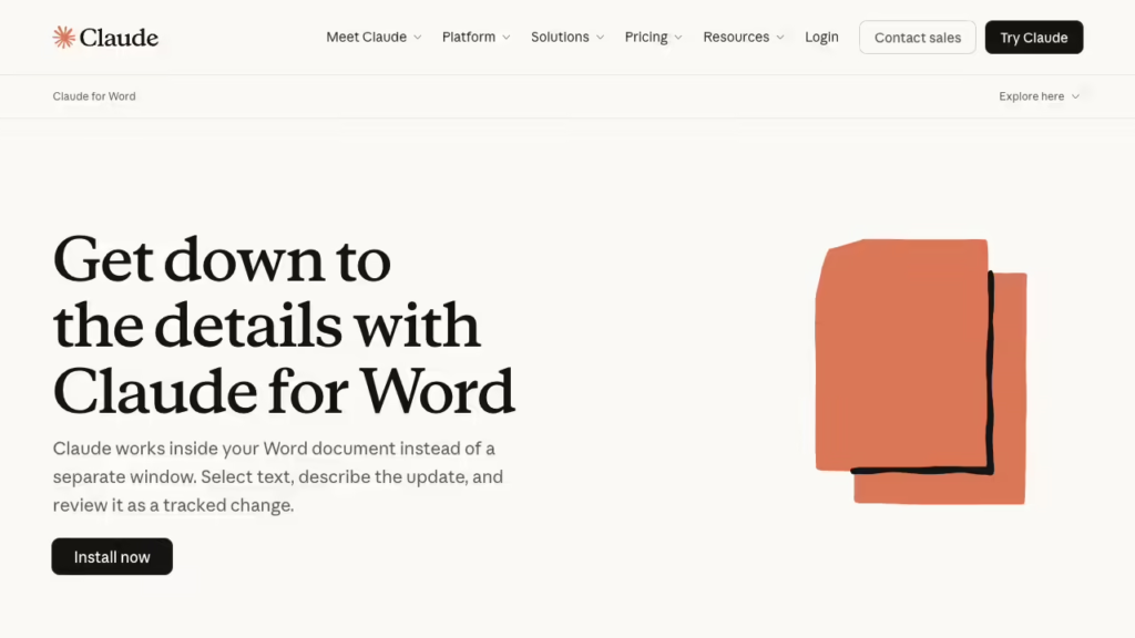 Anthropic 推出 Claude for Word 测试版