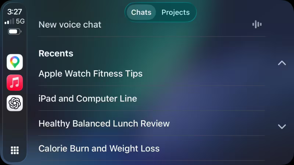 ChatGPT 现已支持苹果 CarPlay 车载系统