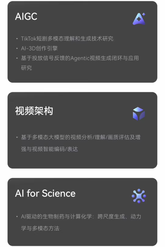 字节跳动启动“前沿技术”全球校招